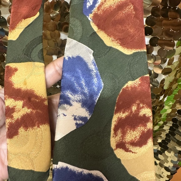 Multicolor Abstract Pattern Tie - Picture 1 of 4